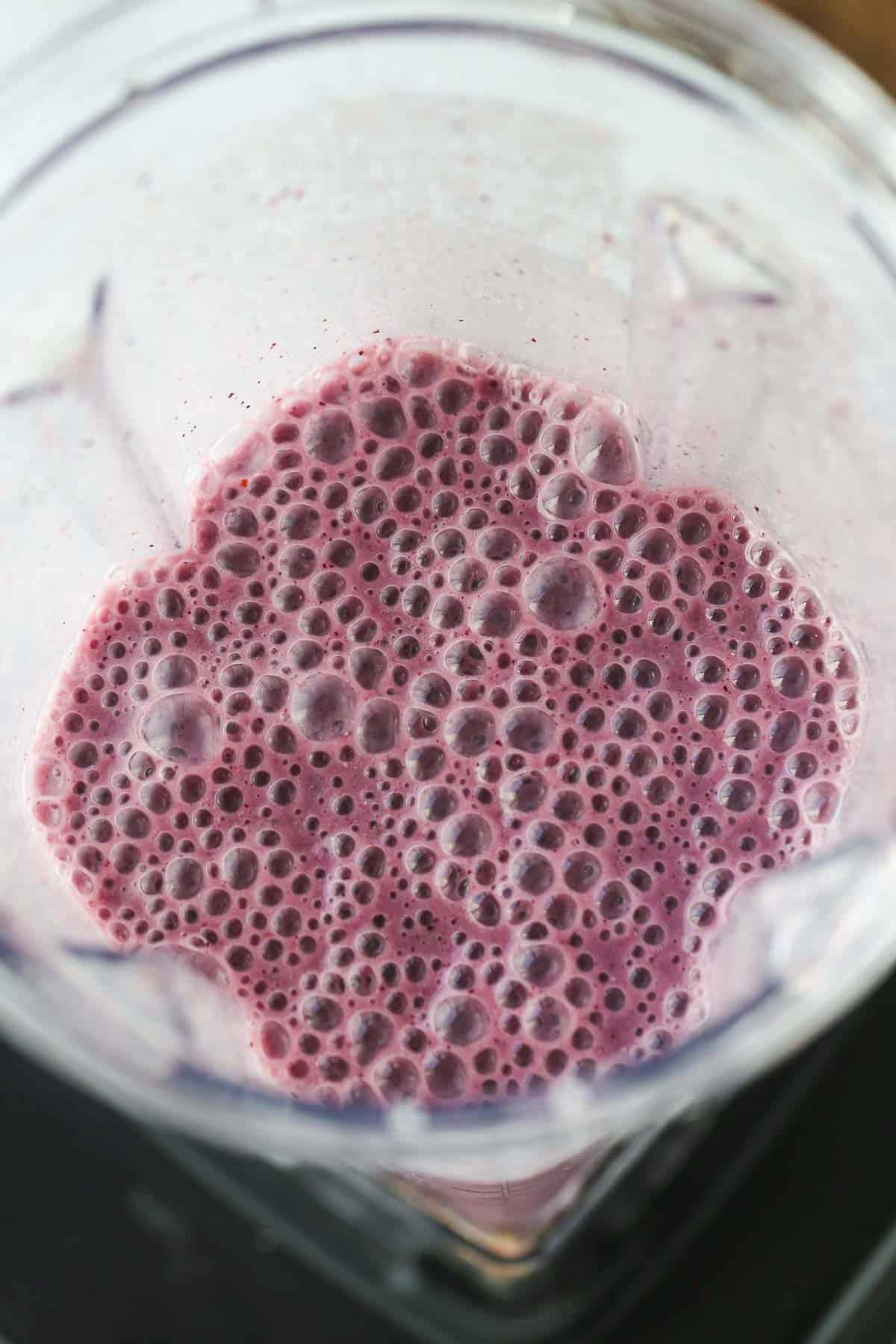 Smoothie in a high speed blender.