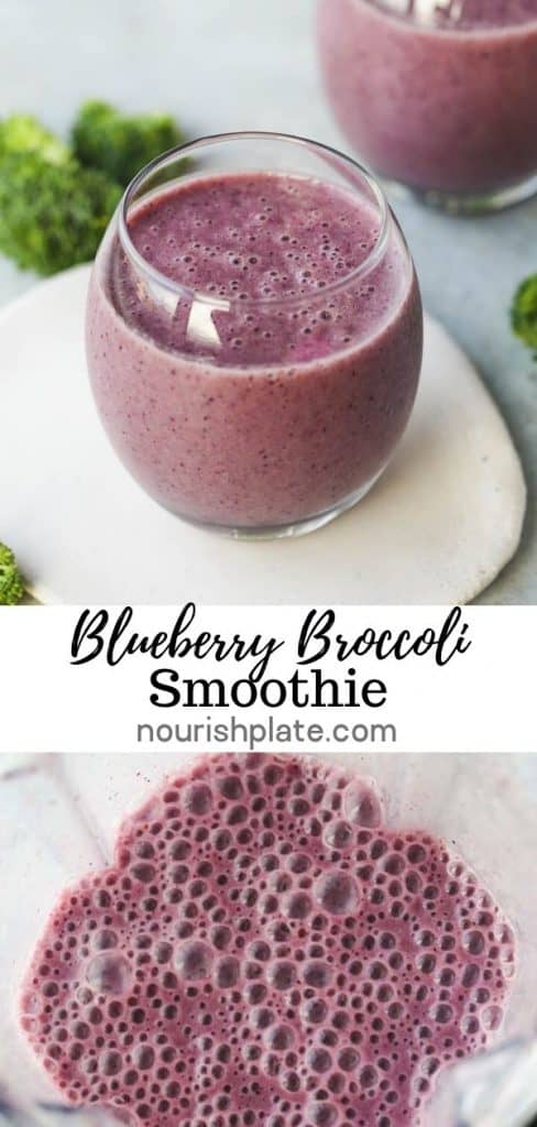 Blueberry Broccoli Smoothie