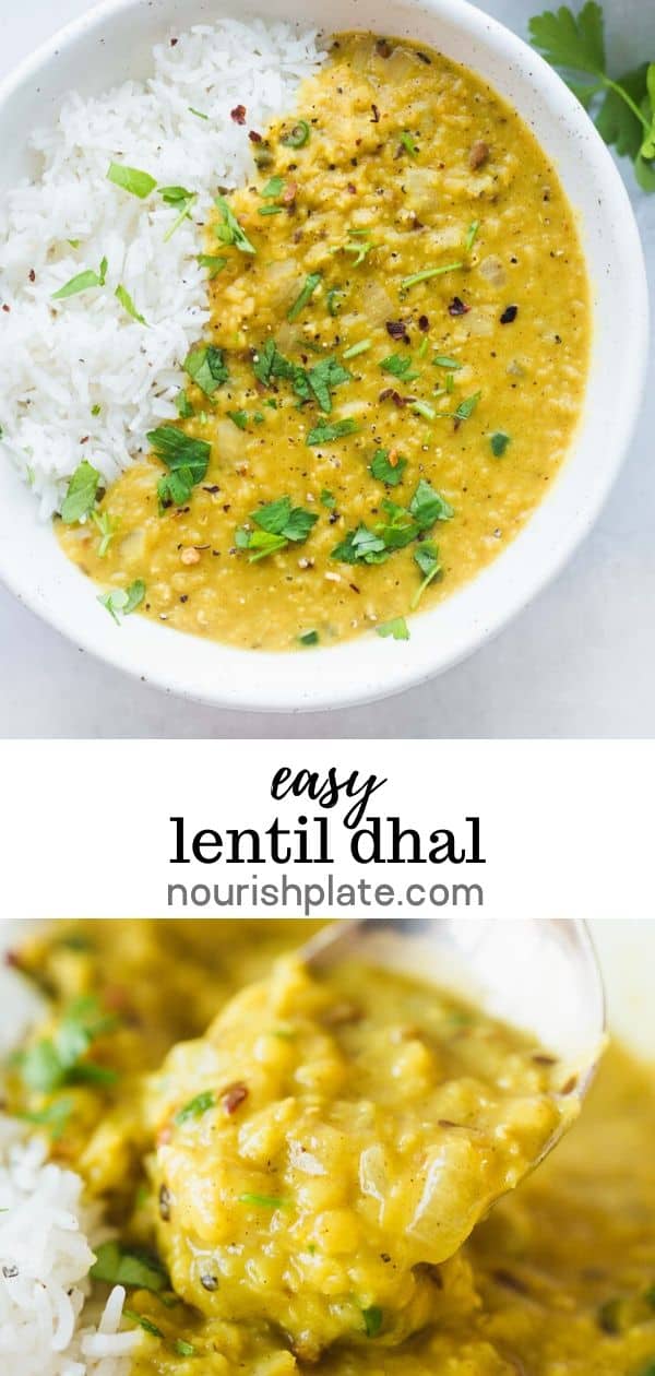 Easy Lentil Dahl Recipe Nourish Plate