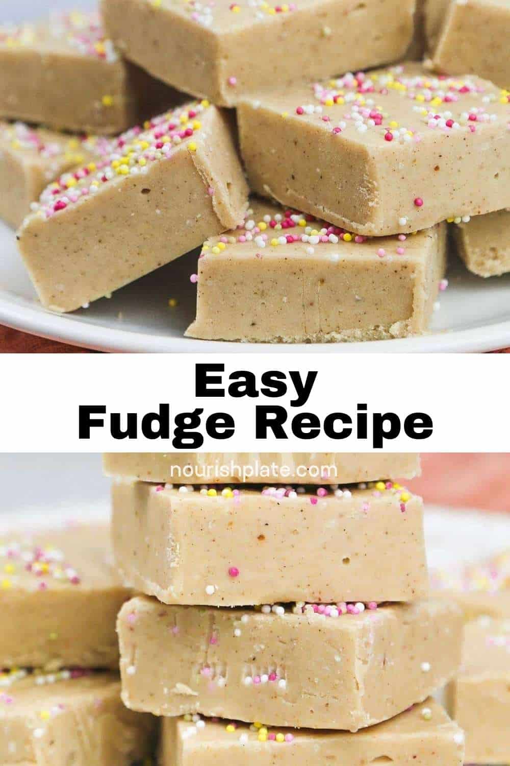 Easy Condensed Milk Fudge Nourish Plate