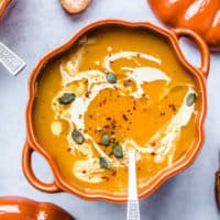 Vegan pumpkin soup