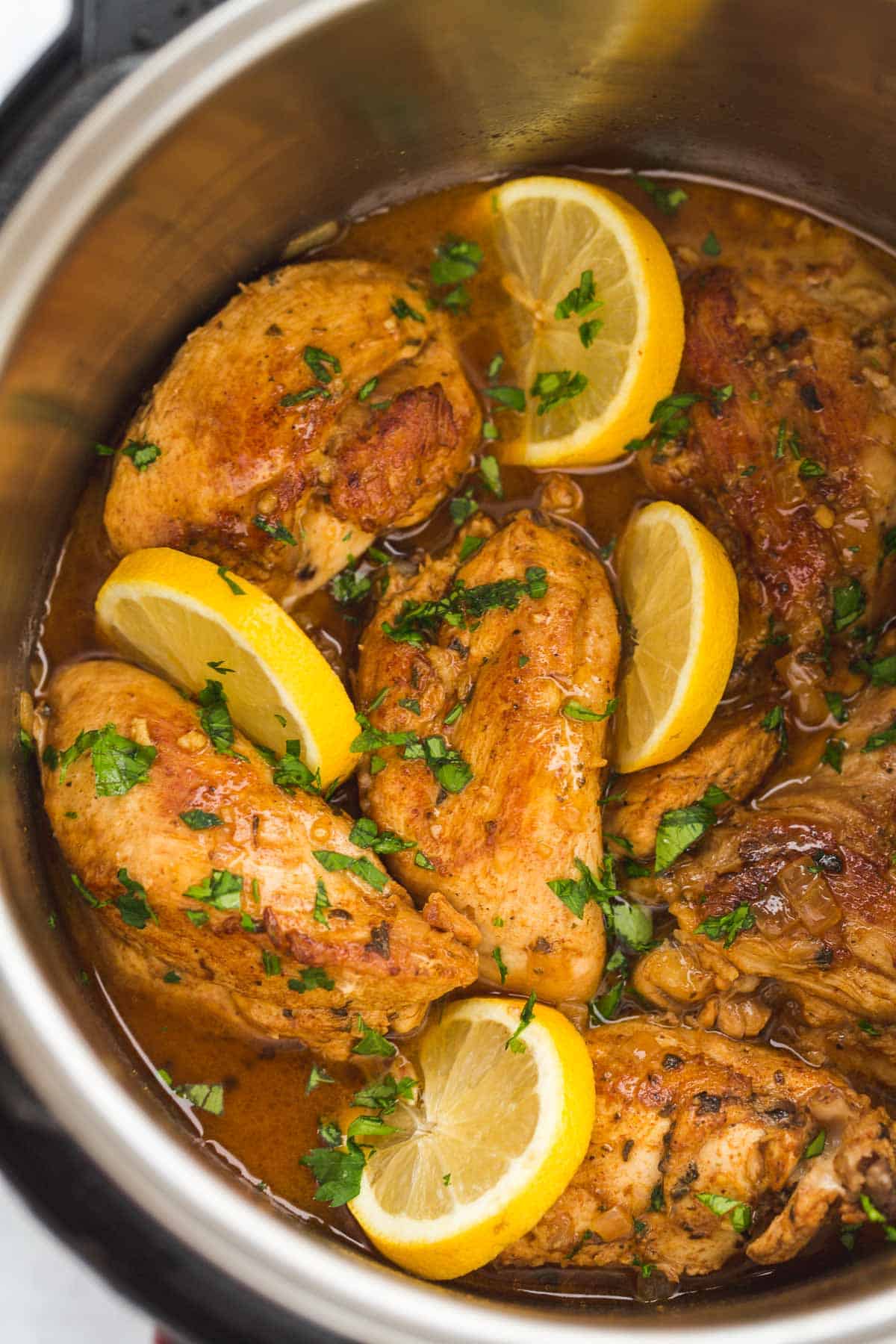 Instant Pot Lemon Garlic Chicken Recipe