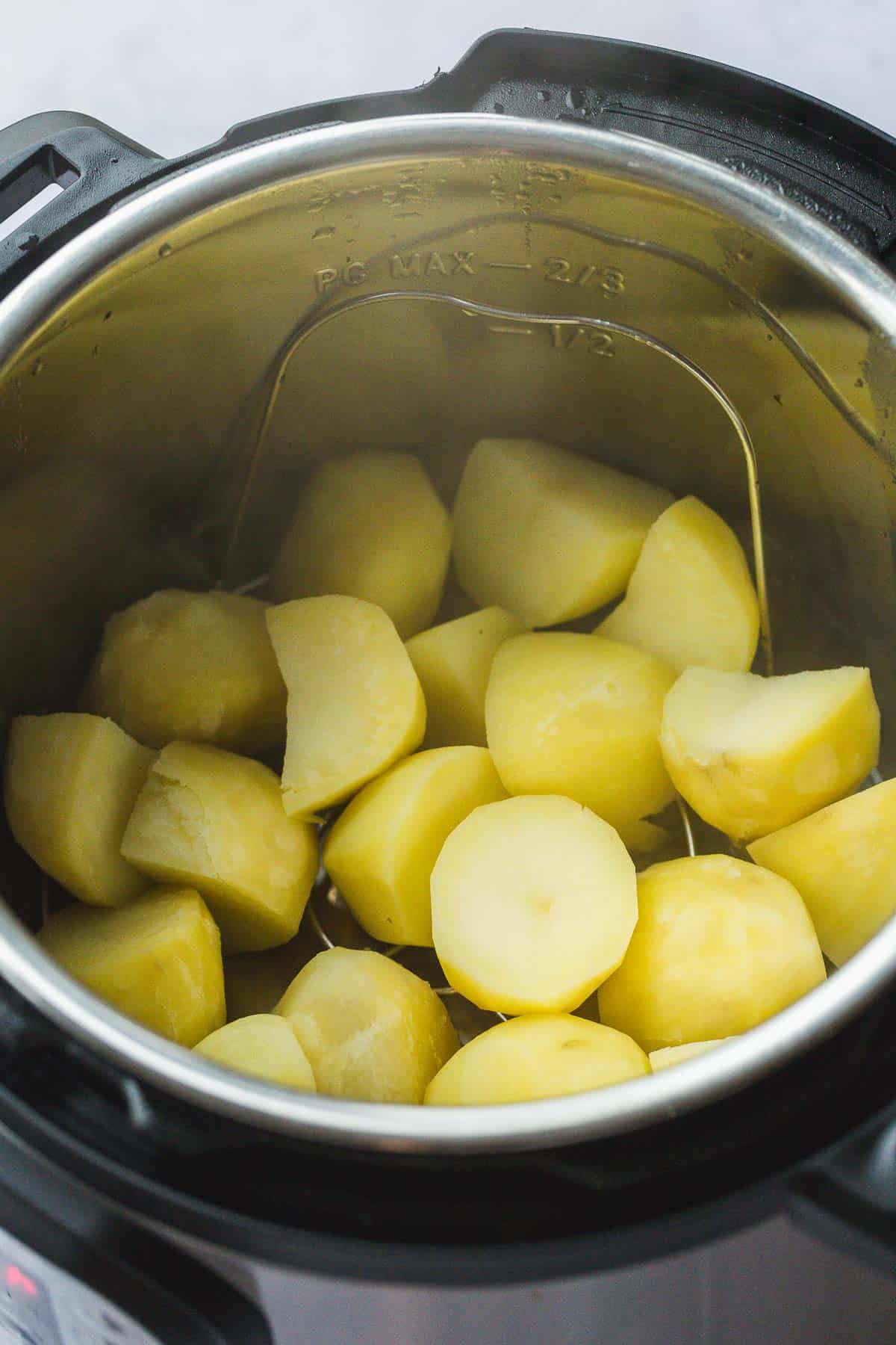 Cubed Potatoes in Instant Pot