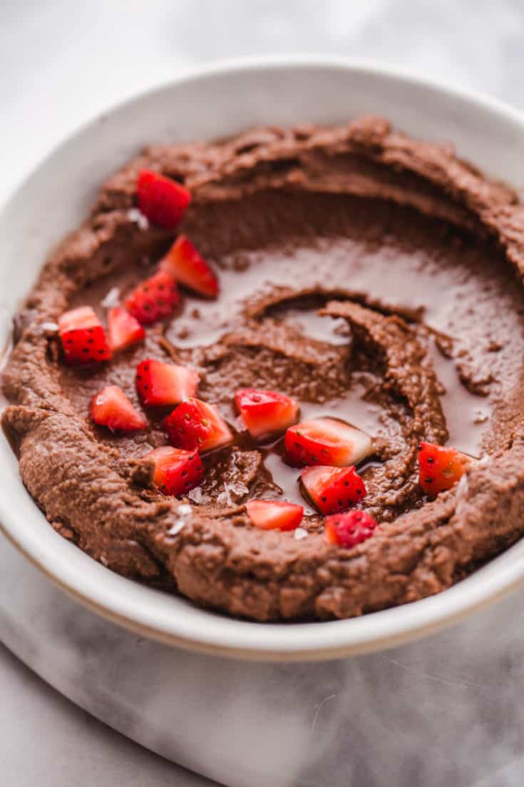 Brownie Batter Hummus Nourish Plate