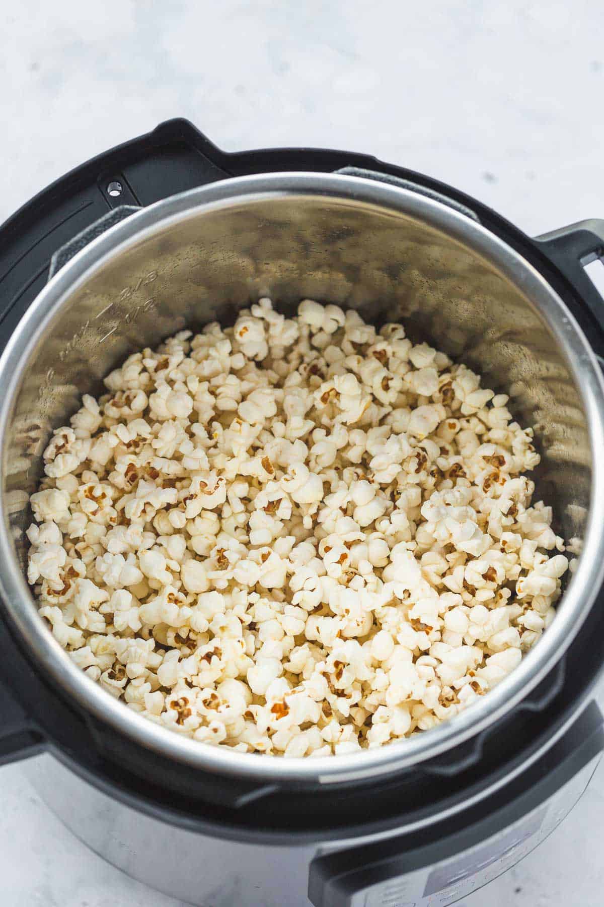Popcorn made in the Instant Pot 