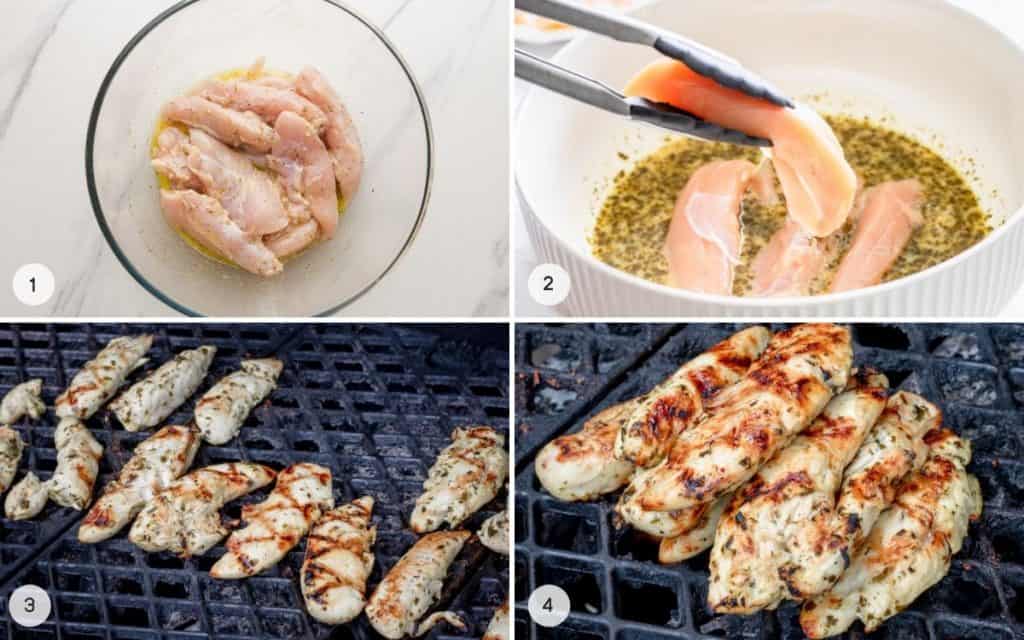 The Best Grilled Chicken Tenders Nourish Plate