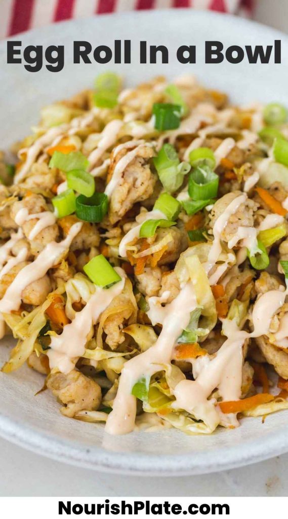 Egg Roll In a Bowl Pin