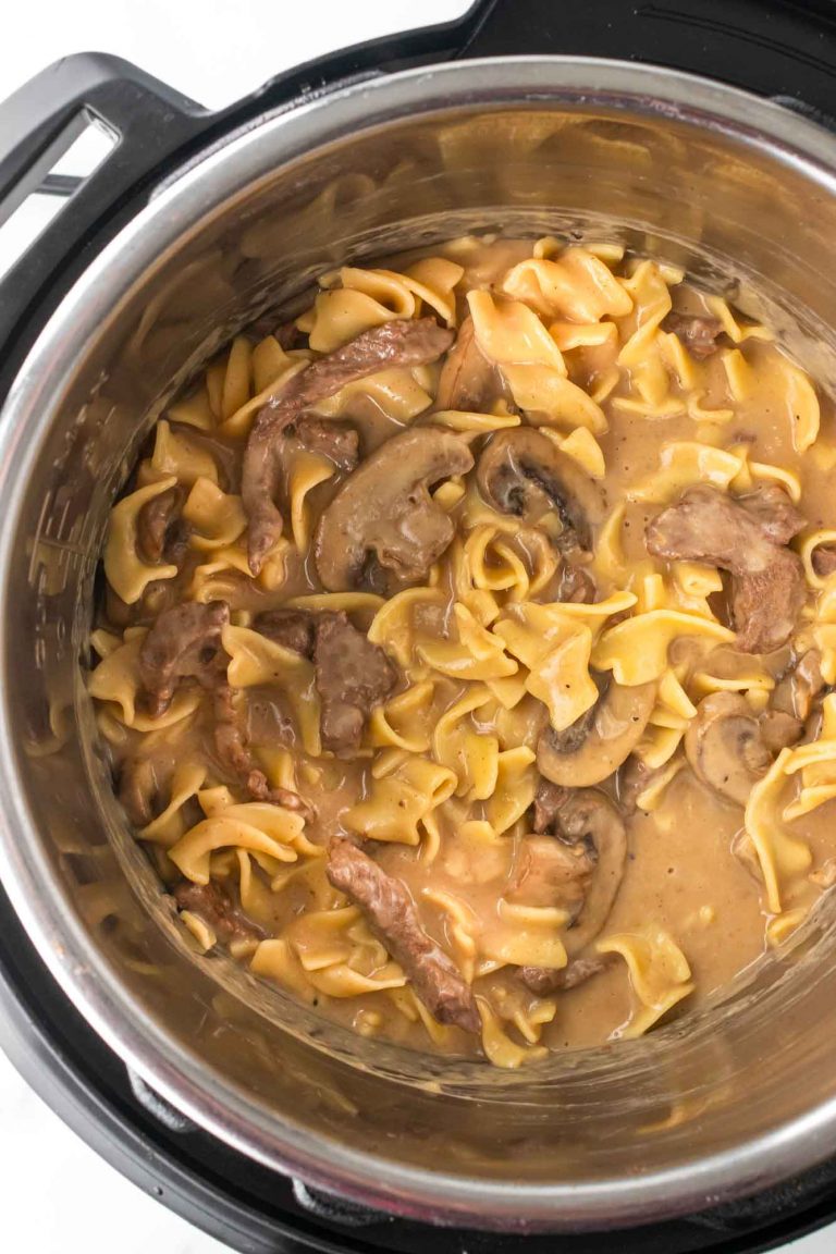 Best Easy Instant Pot Beef Stroganoff Nourish Plate