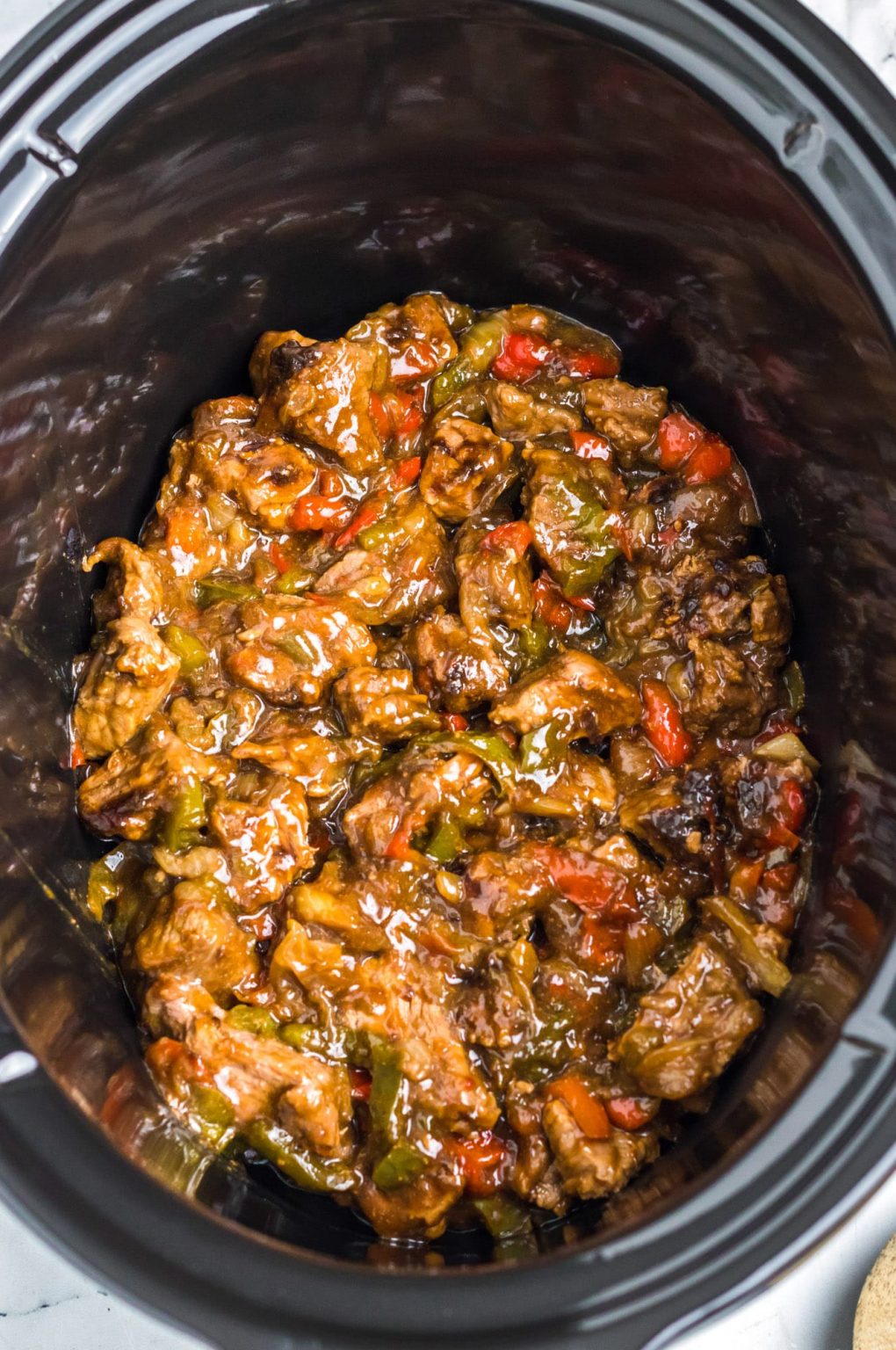 Crock pot Philly Cheesesteaks Sandwiches Nourish Plate