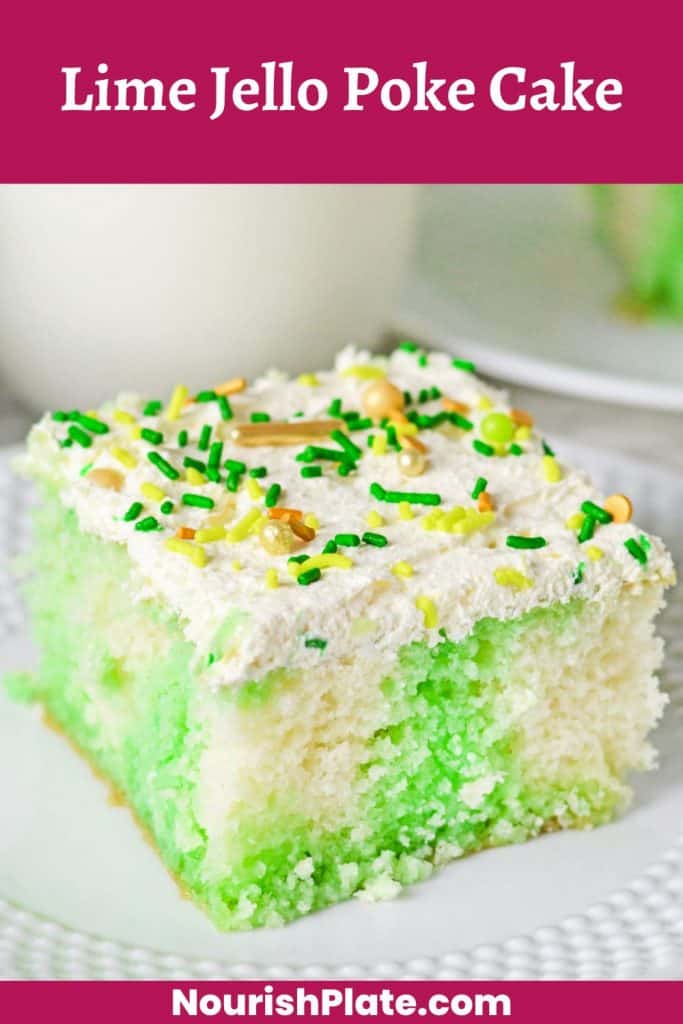 Lime Jello Poke Cake