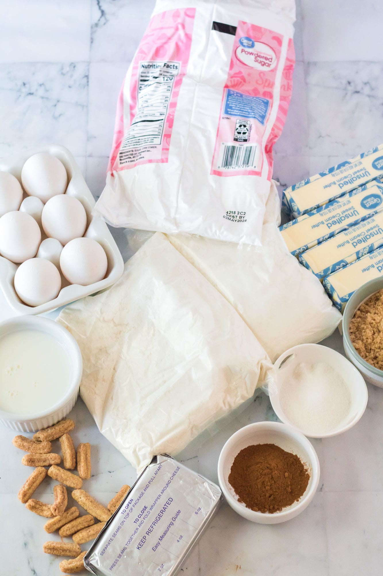 ingredients needed to make a snickerdoodle cake